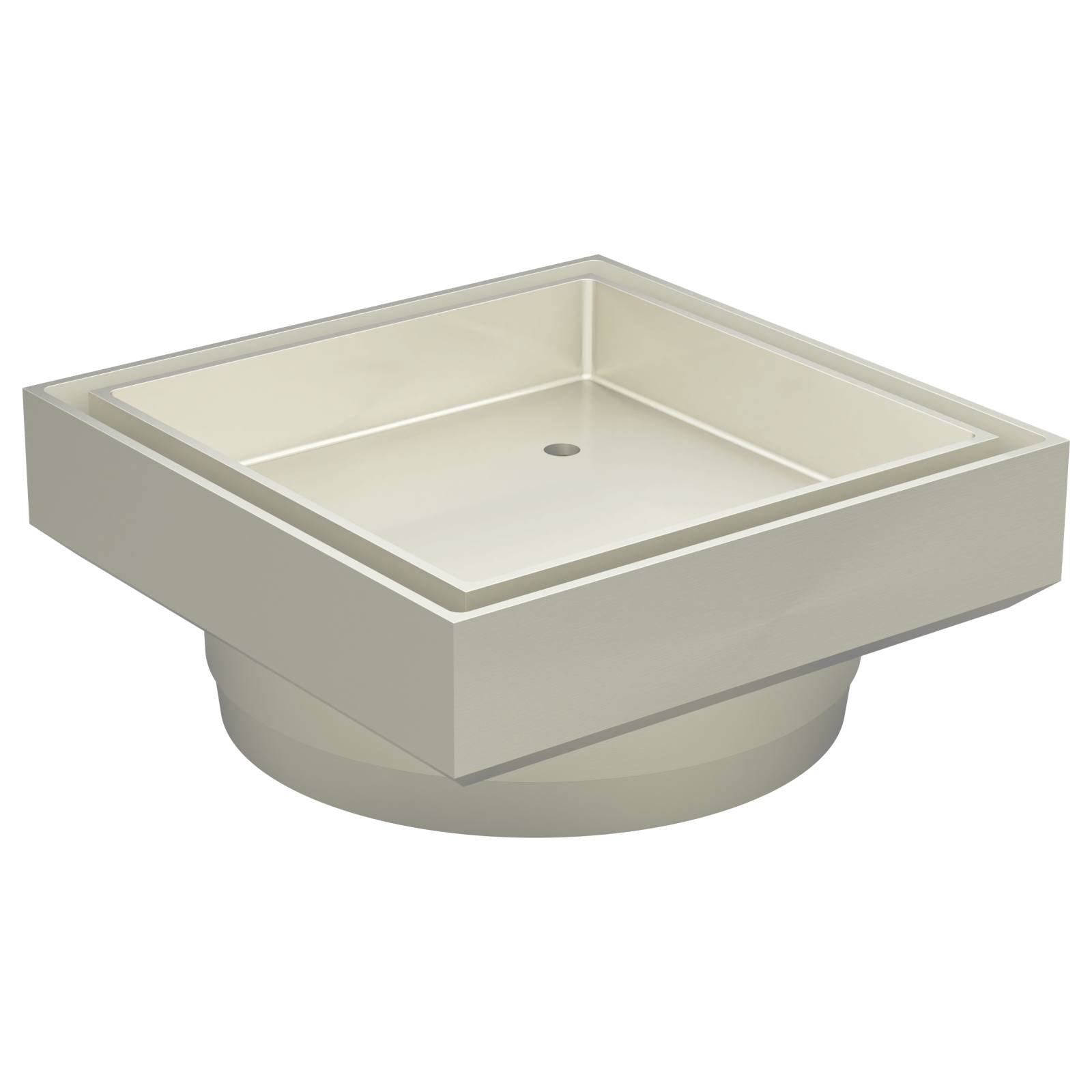 Shower Waste with Tile Insert, Brushed Nickel