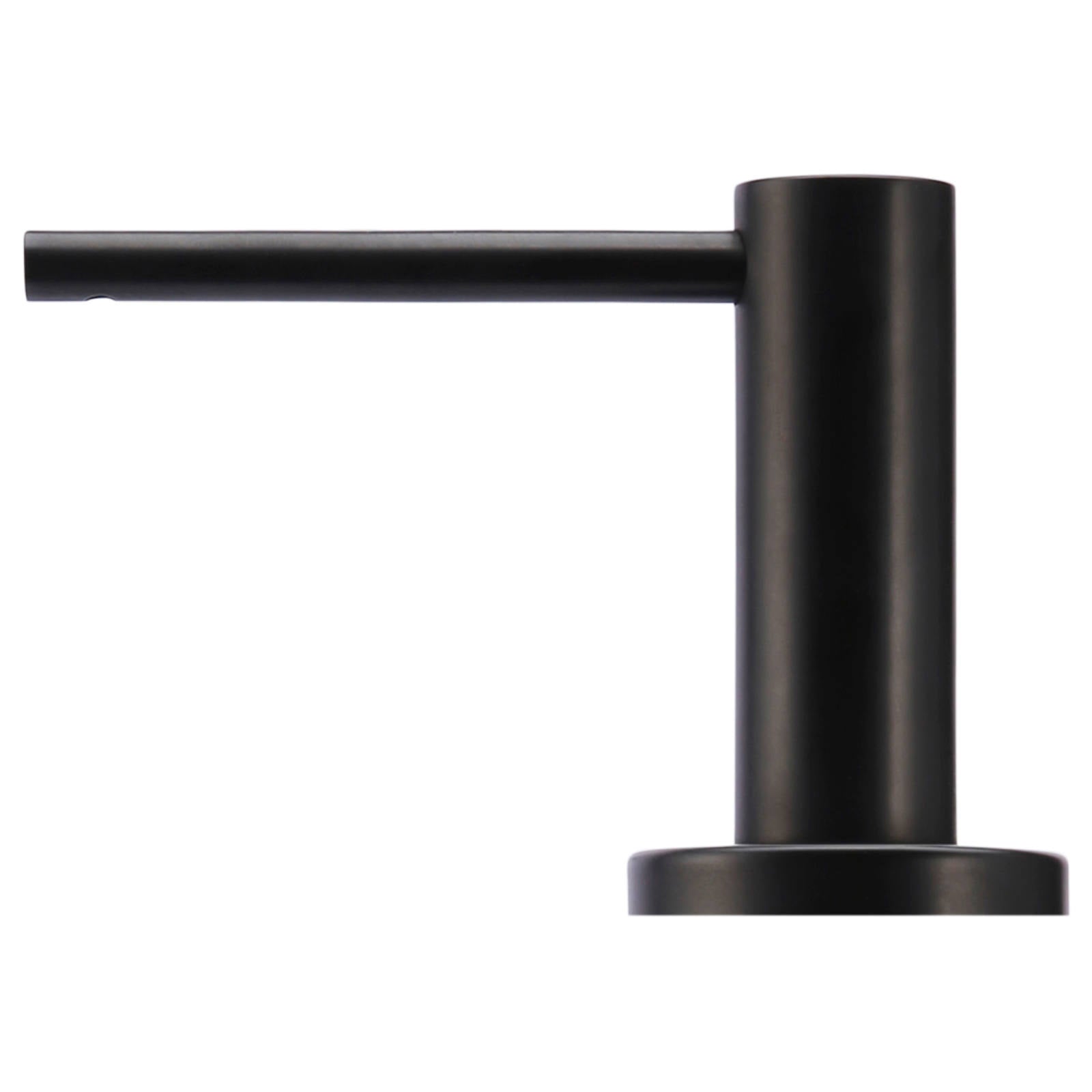 Round Soap Dispenser, Matte Black