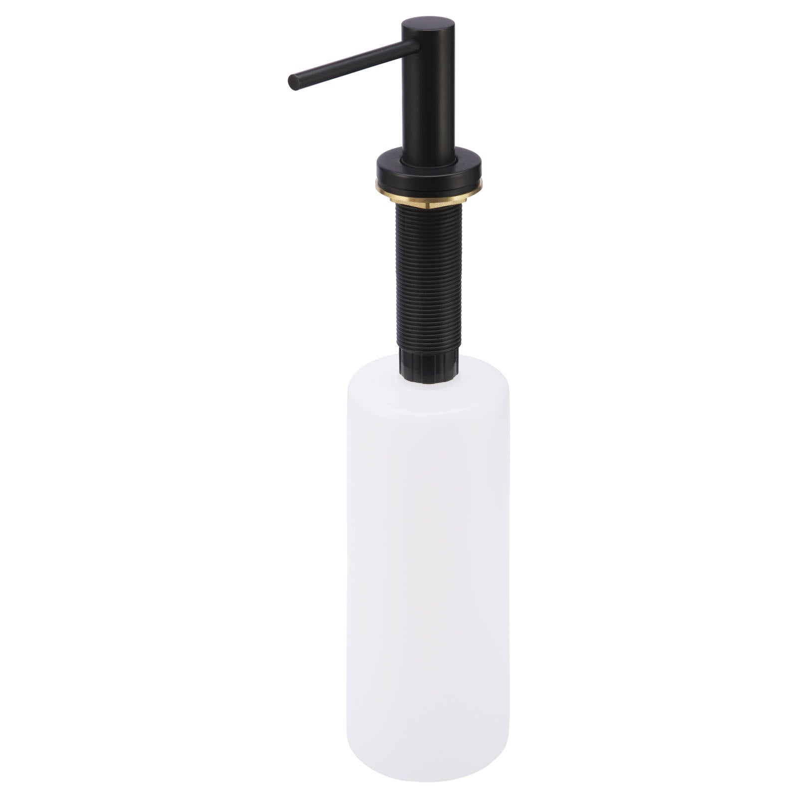 Round Soap Dispenser, Matte Black