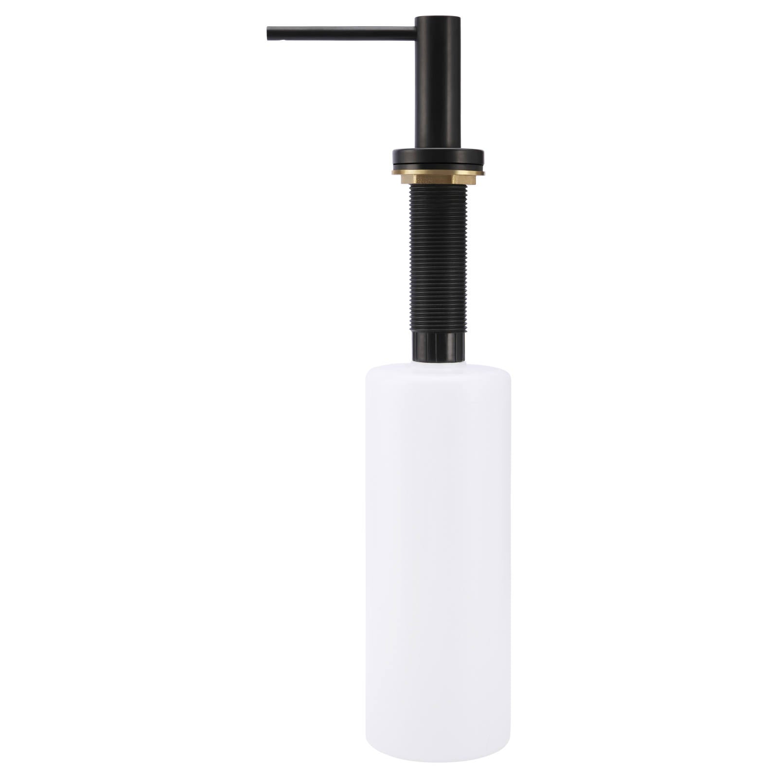 Round Soap Dispenser, Matte Black