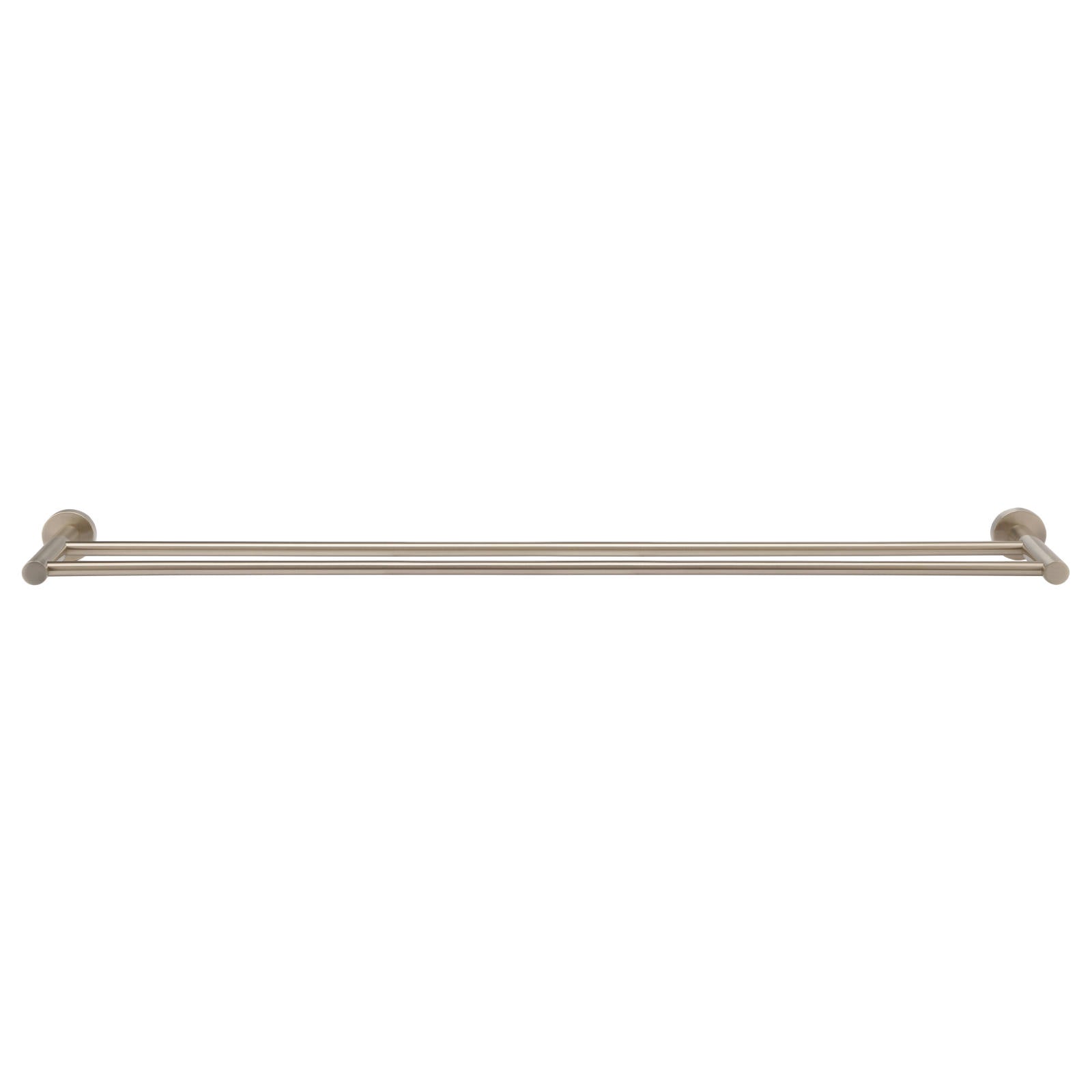 Round Double Towel Rail 900mm, Champagne