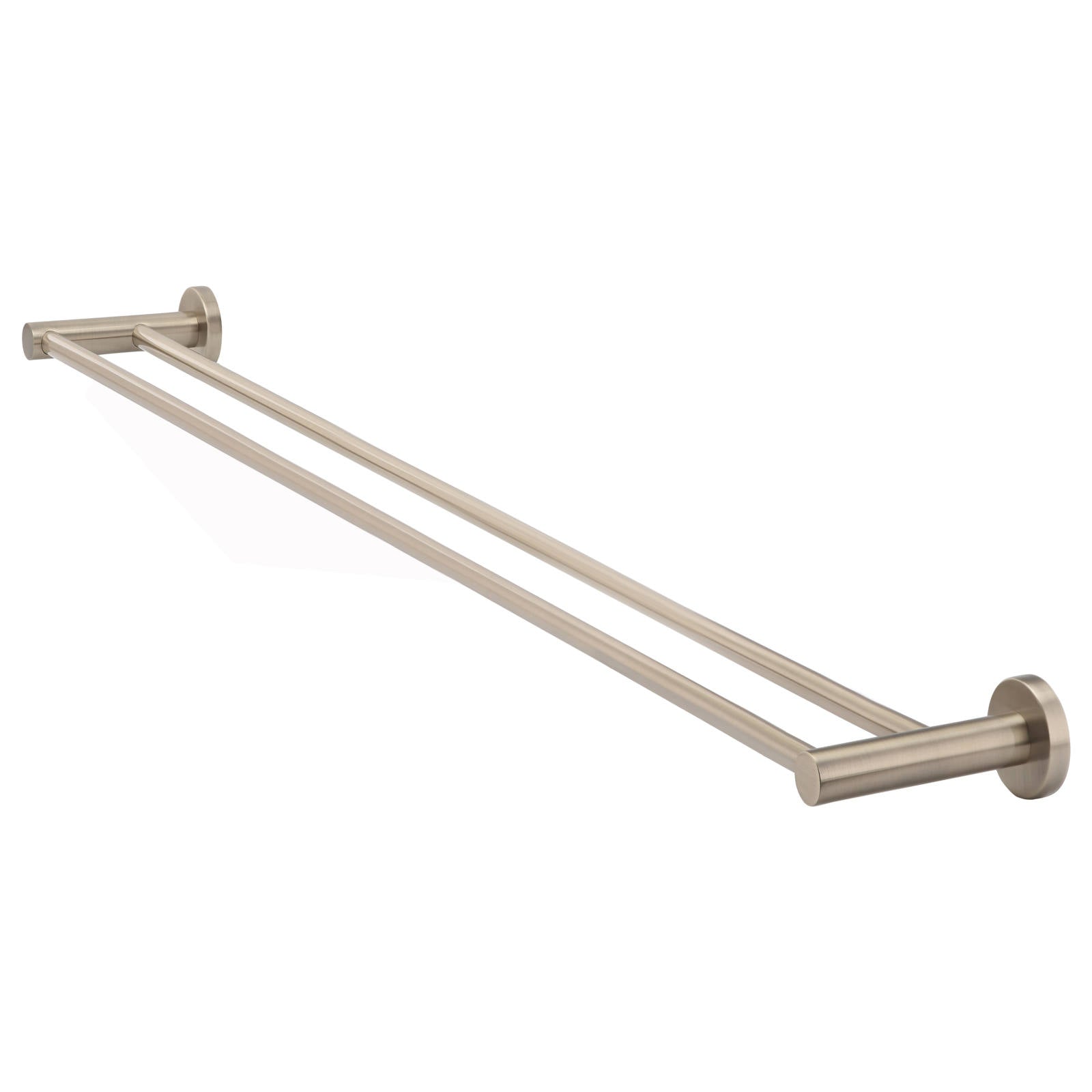 Round Double Towel Rail 900mm, Champagne