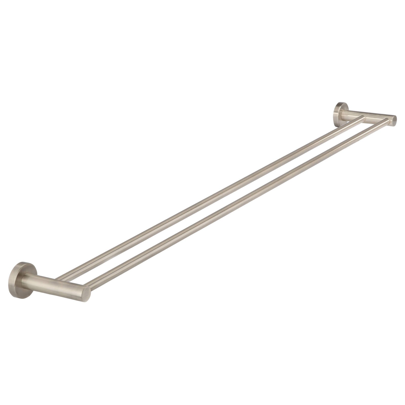Round Double Towel Rail 900mm, Champagne