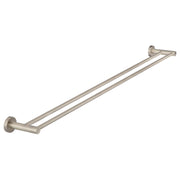 Round Double Towel Rail 900mm, Champagne