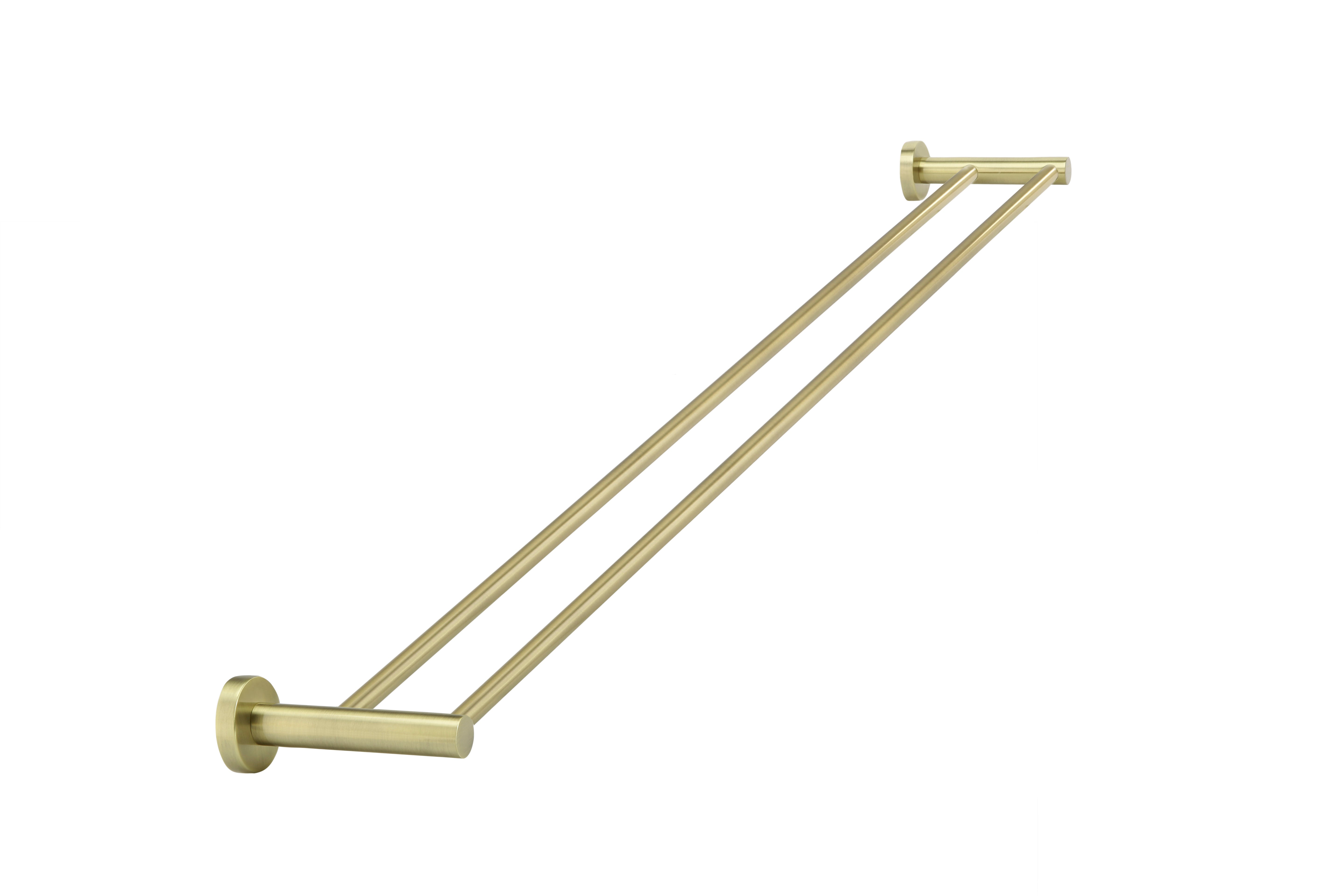 Round Double Towel Rail 900mm, PVD Tiger Bronze