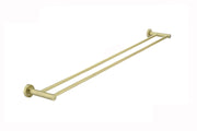 Round Double Towel Rail 900mm, PVD Tiger Bronze