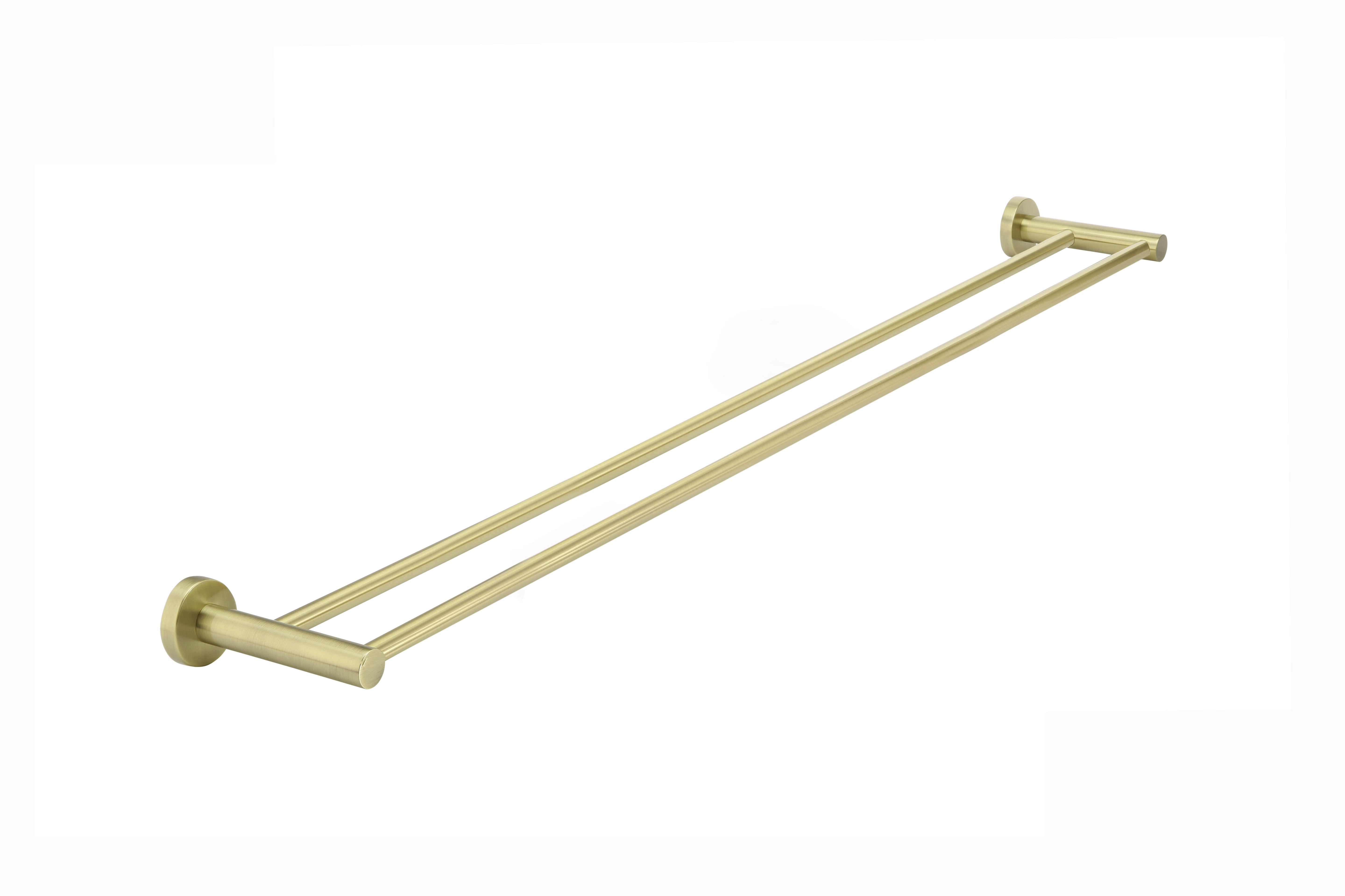 Round Double Towel Rail 900mm, PVD Tiger Bronze