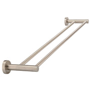 Round Double Towel Rail 600mm, Champagne