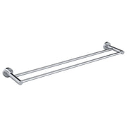 Round Double Towel Rail 600mm, Polished Chrome
