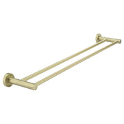Round Double Towel Rail 600mm, PVD Tiger Bronze