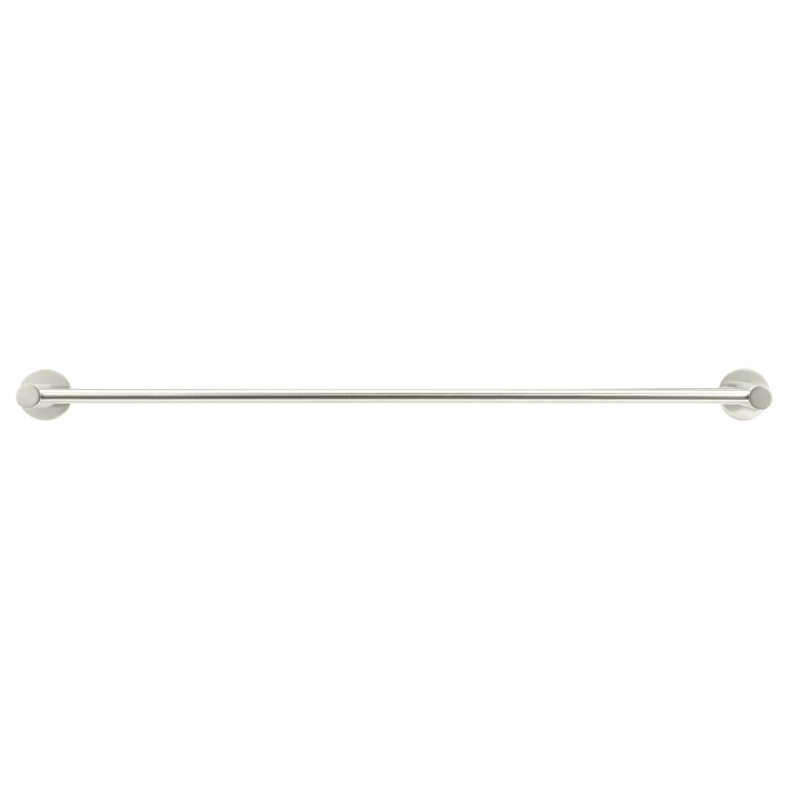 Round Double Towel Rail 600mm, PVD Brushed Nickel