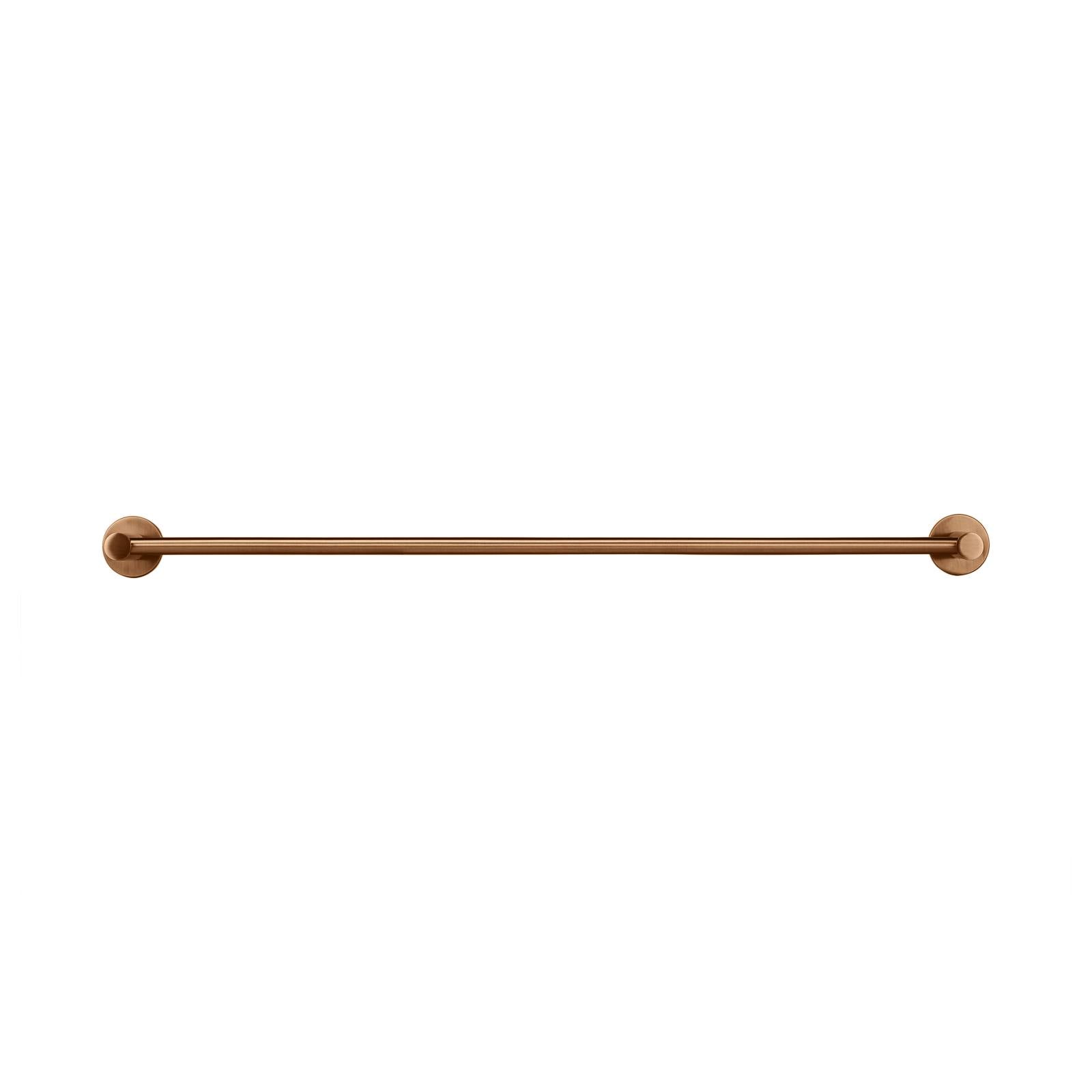 Round Double Towel Rail 600mm, Lustre Bronze