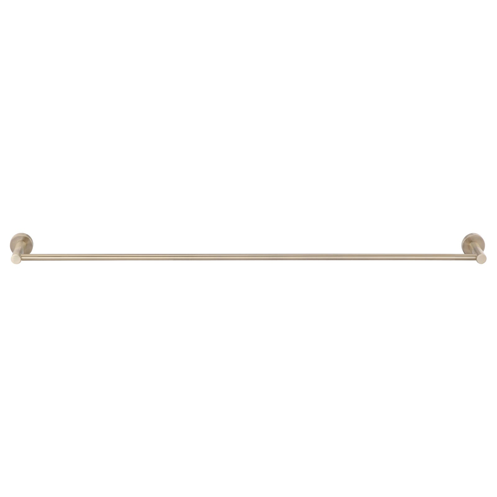 Round Single Towel Rail 600mm, Champagne
