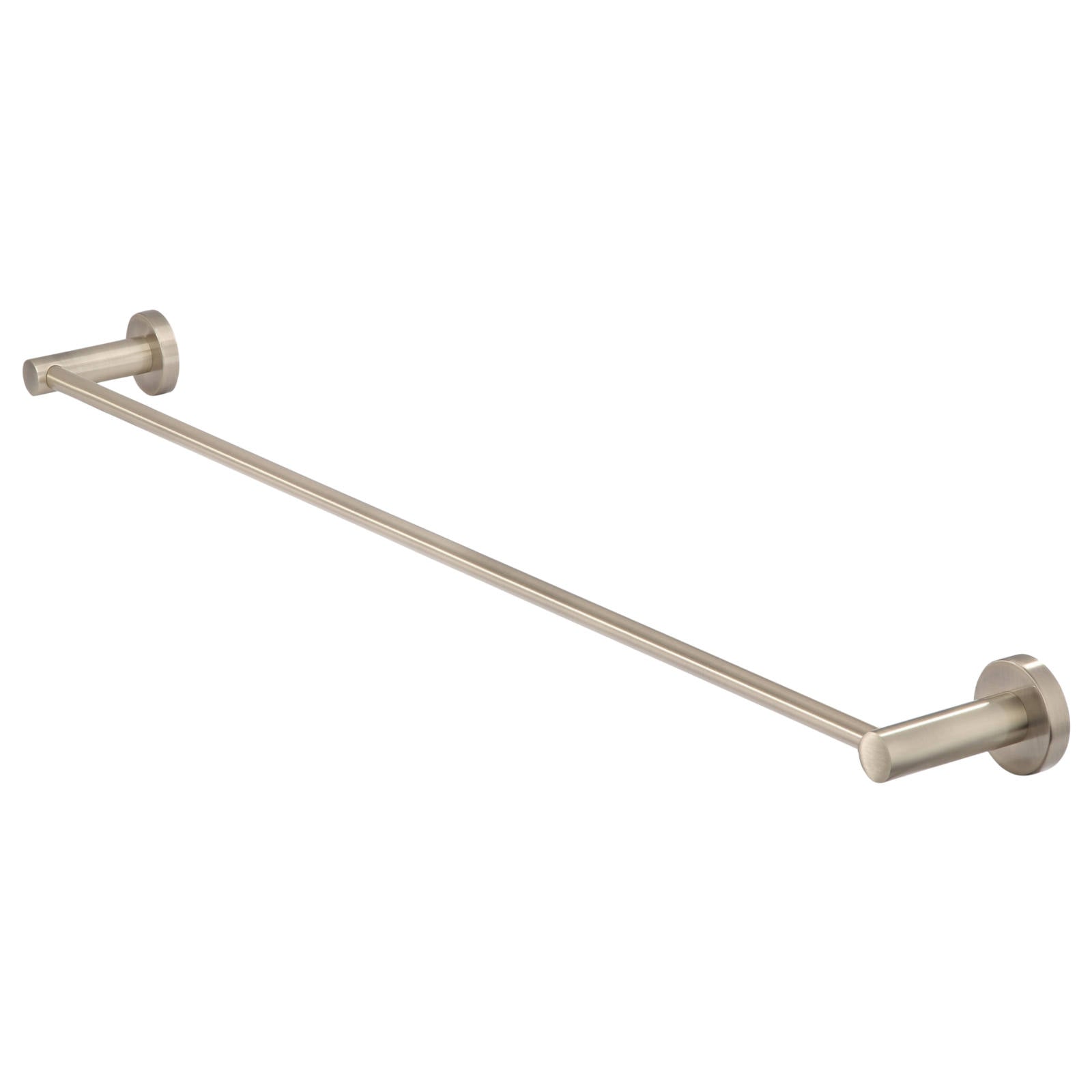 Round Single Towel Rail 600mm, Champagne
