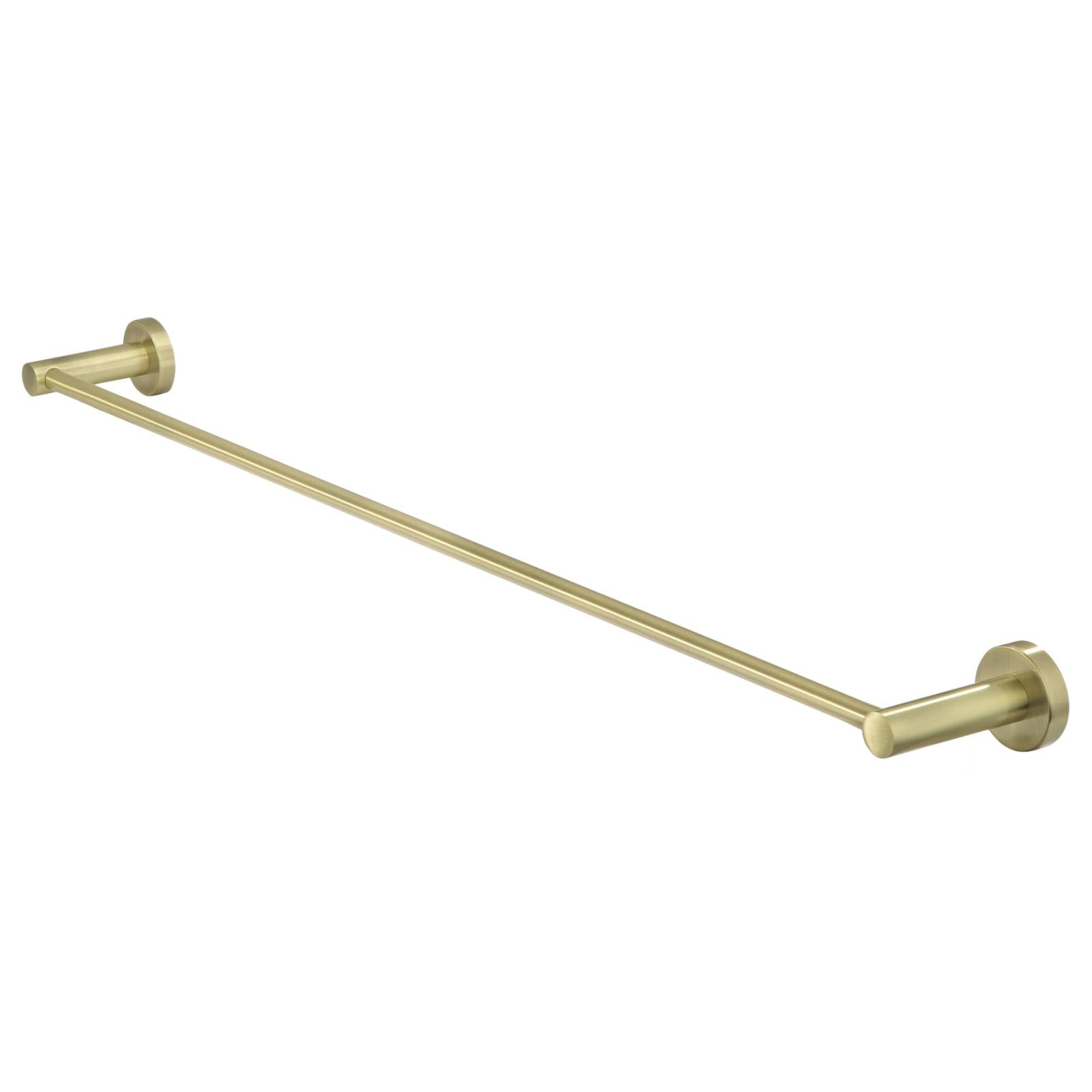Round Single Towel Rail 600mm, PVD Tiger Bronze