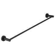 Round Single Towel Rail 600mm, Matte Black