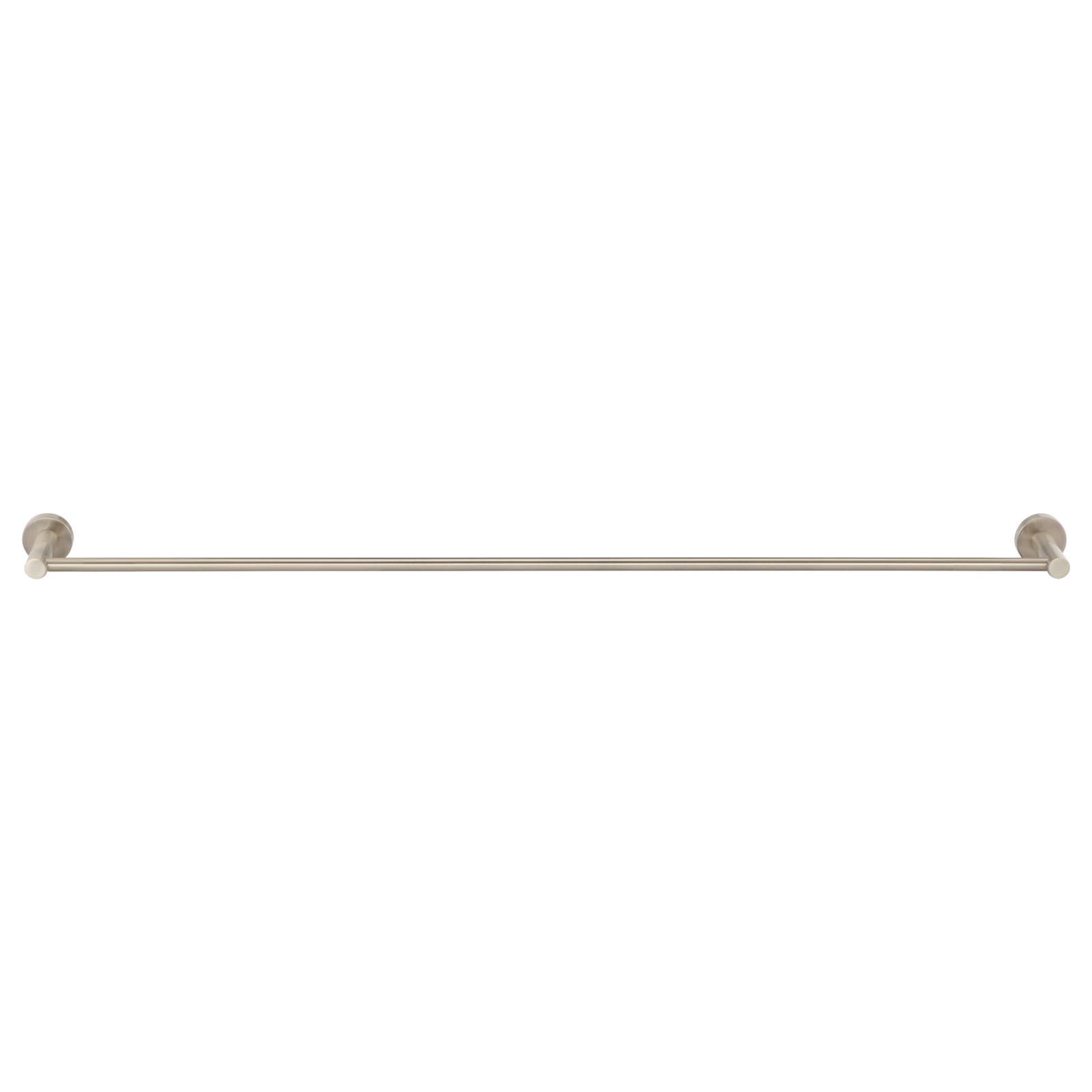 Round Single Towel Rail, 900mm, Champagne