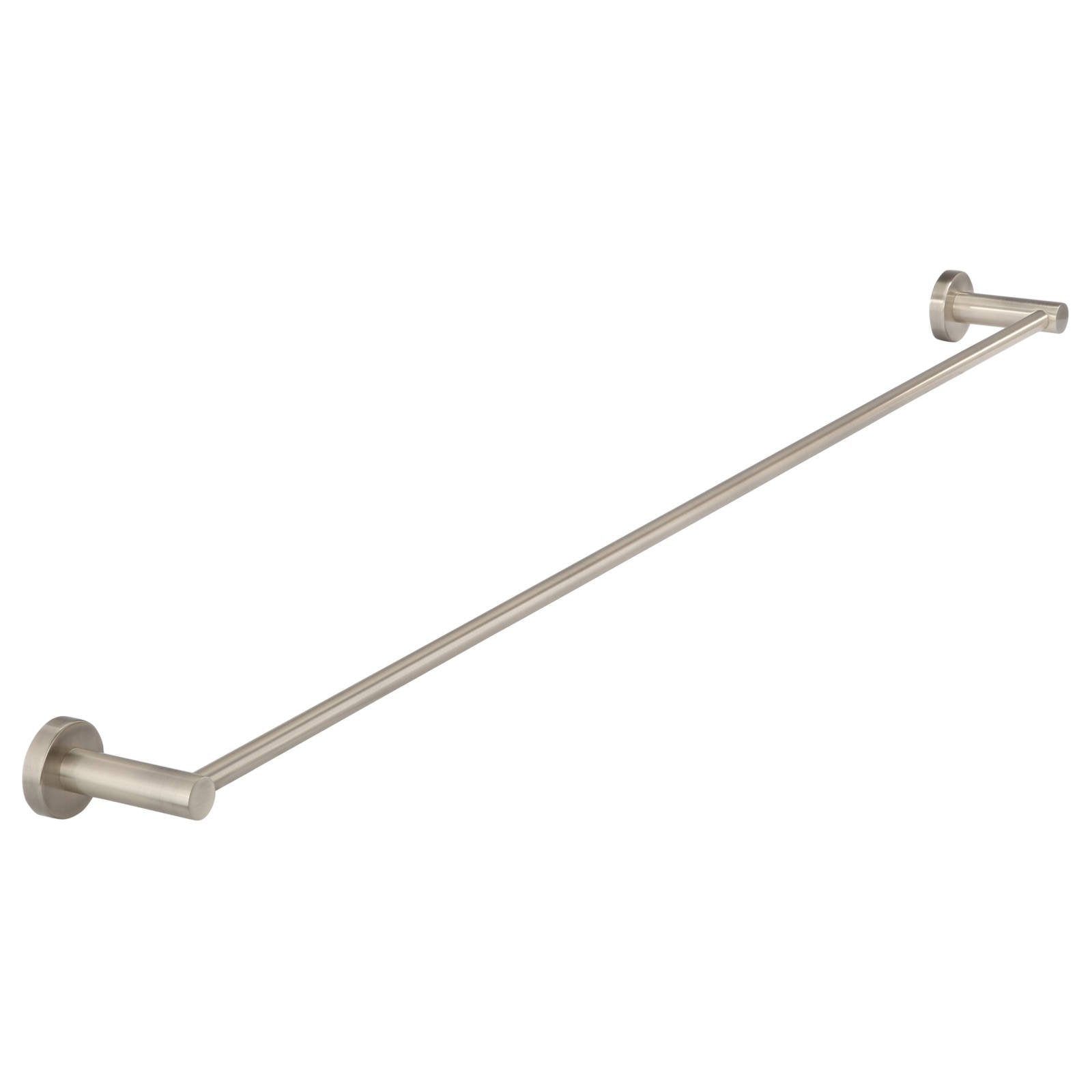 Round Single Towel Rail, 900mm, Champagne