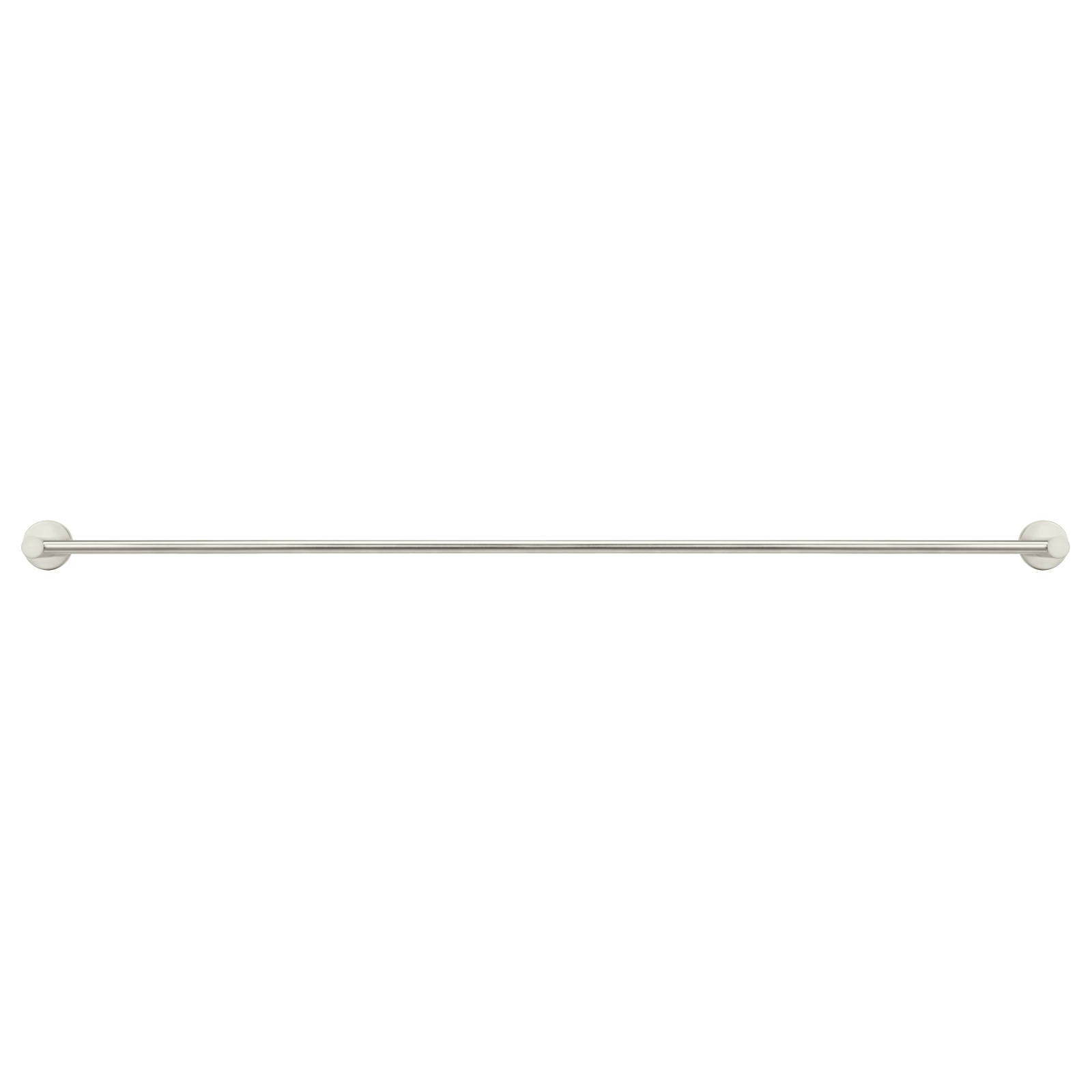 Round Single Towel Rail, 900mm, PVD Brushed Nickel