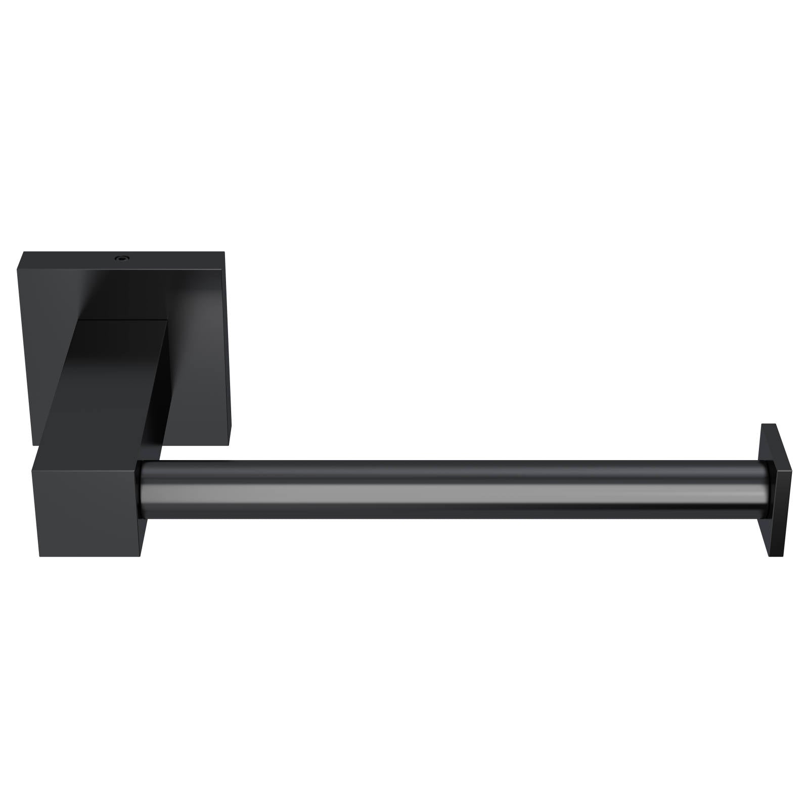 Square Toilet Roll Holder, Matte Black