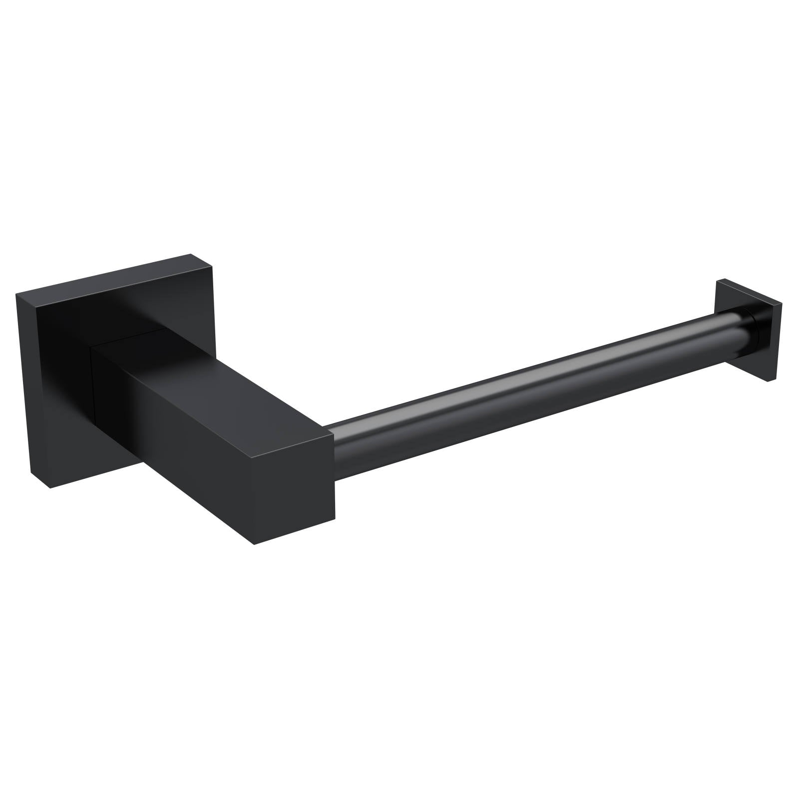 Square Toilet Roll Holder, Matte Black