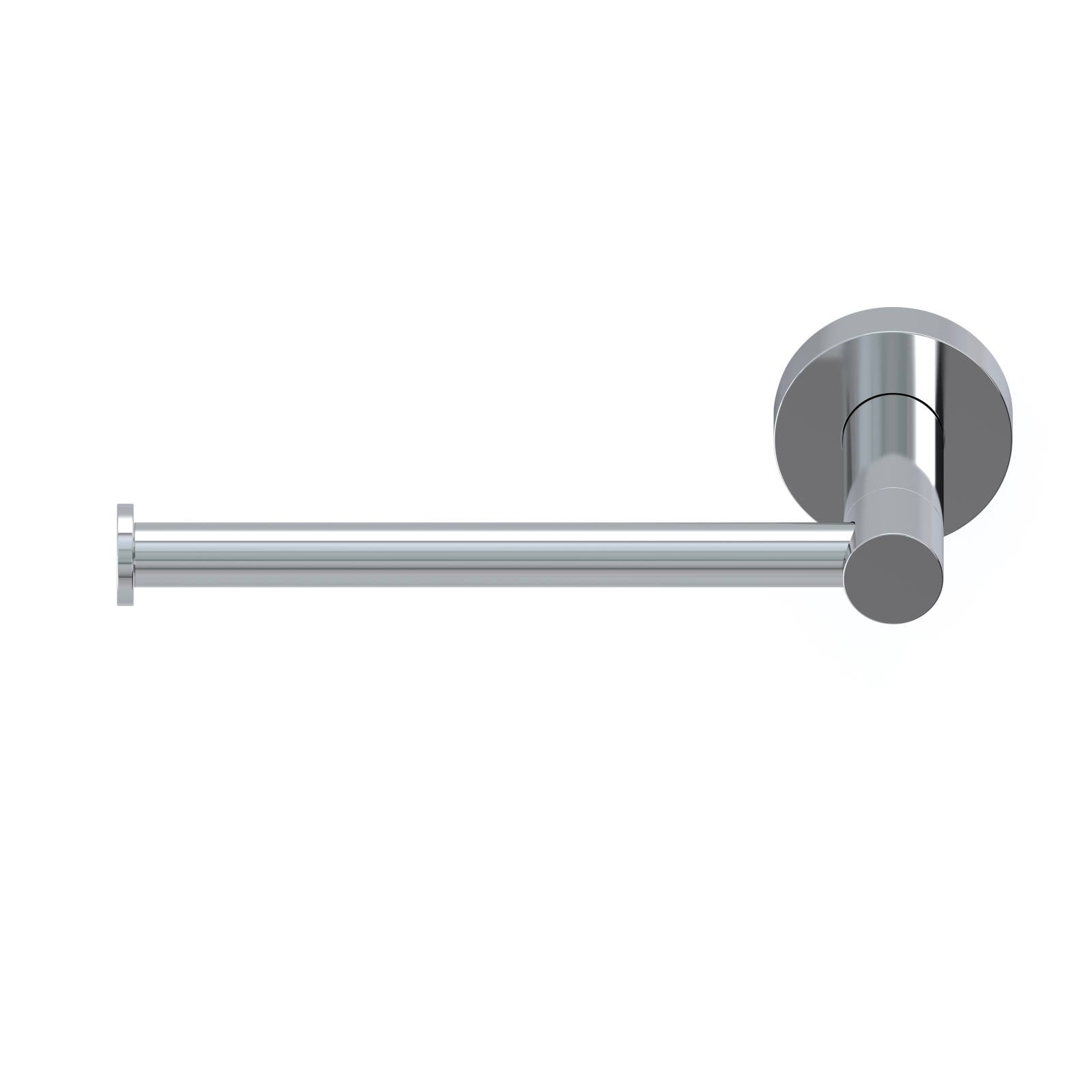 Round Toilet Roll Holder, Polished Chrome