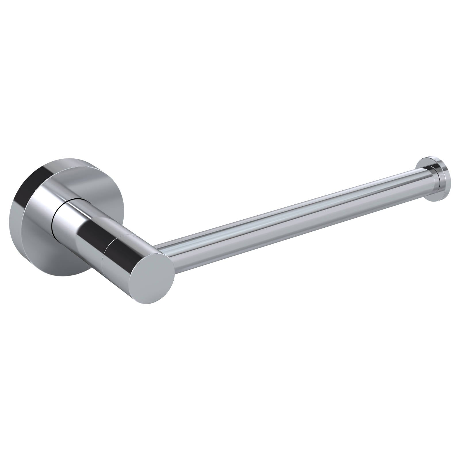 Round Toilet Roll Holder, Polished Chrome
