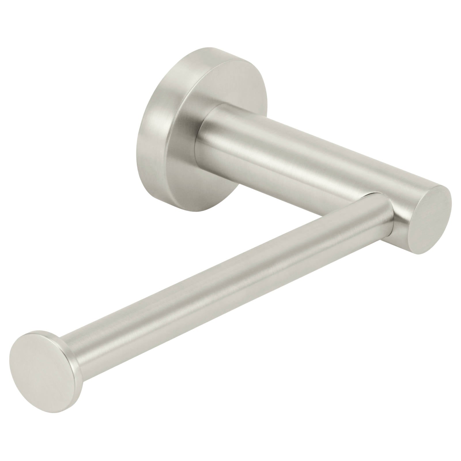 Round Toilet Roll Holder, PVD Brushed Nickel