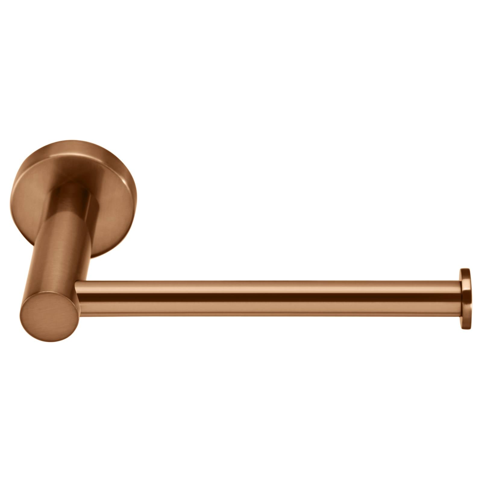 Round Toilet Roll Holder, Lustre Bronze