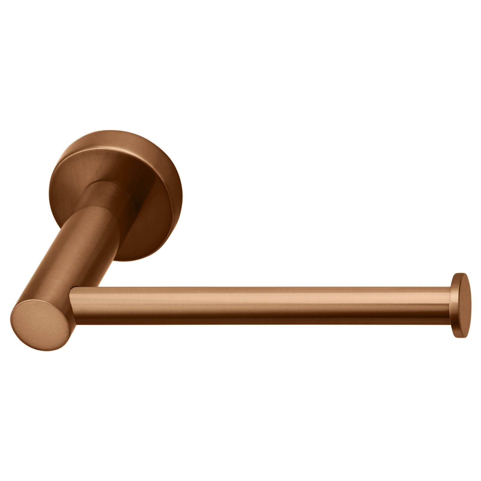 Round Toilet Roll Holder, Lustre Bronze