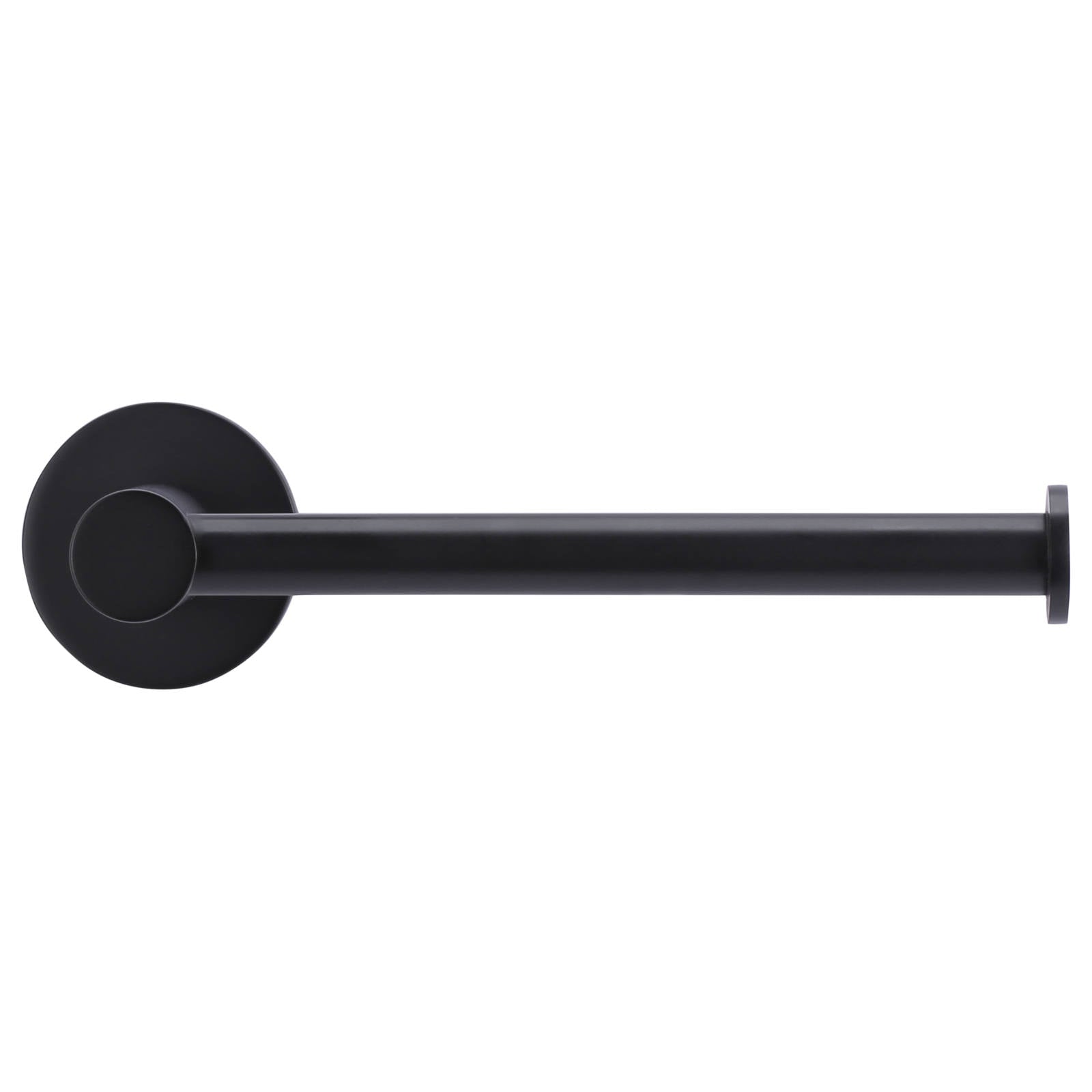 Round Toilet Roll Holder, Matte Black