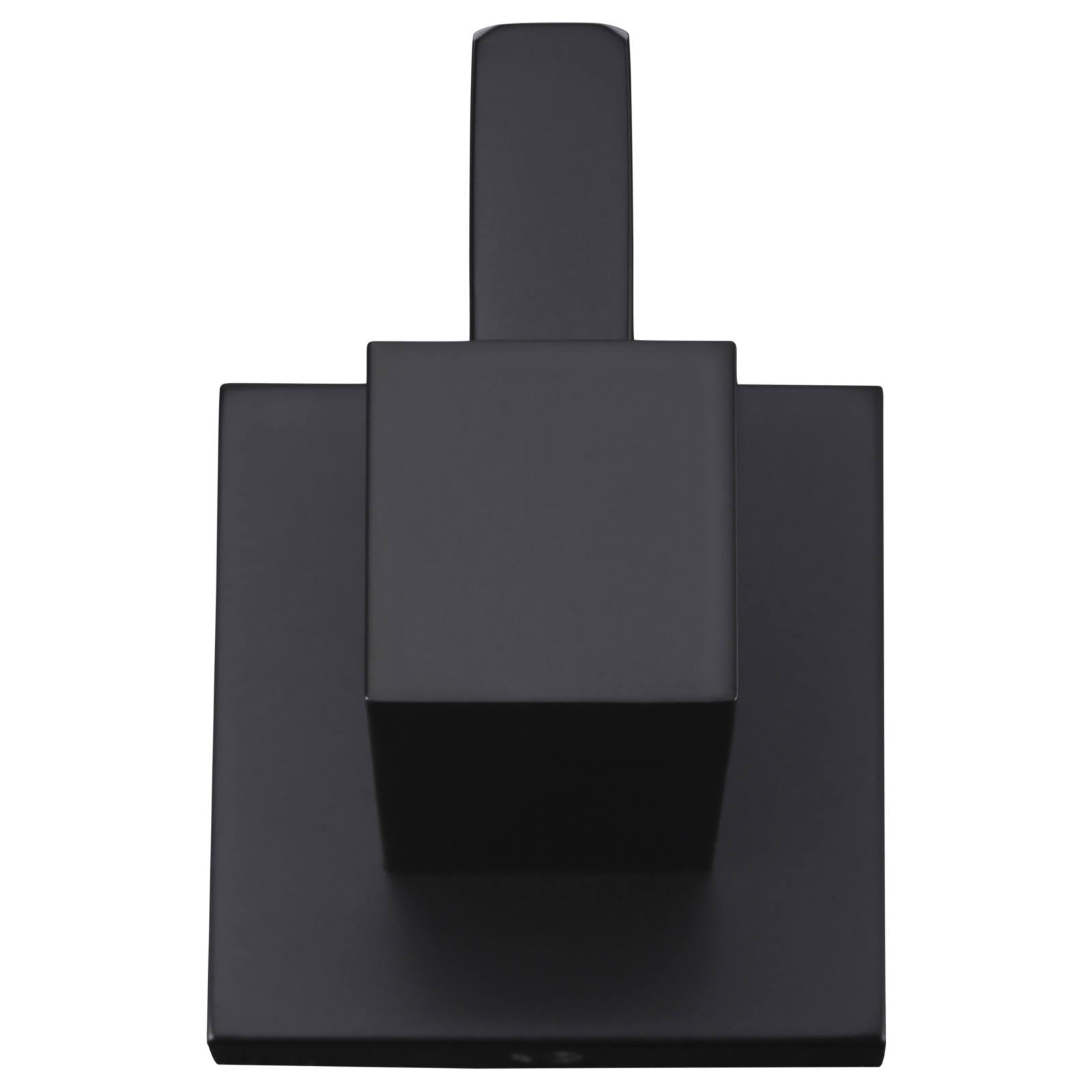 Square Robe Hook, Matte Black