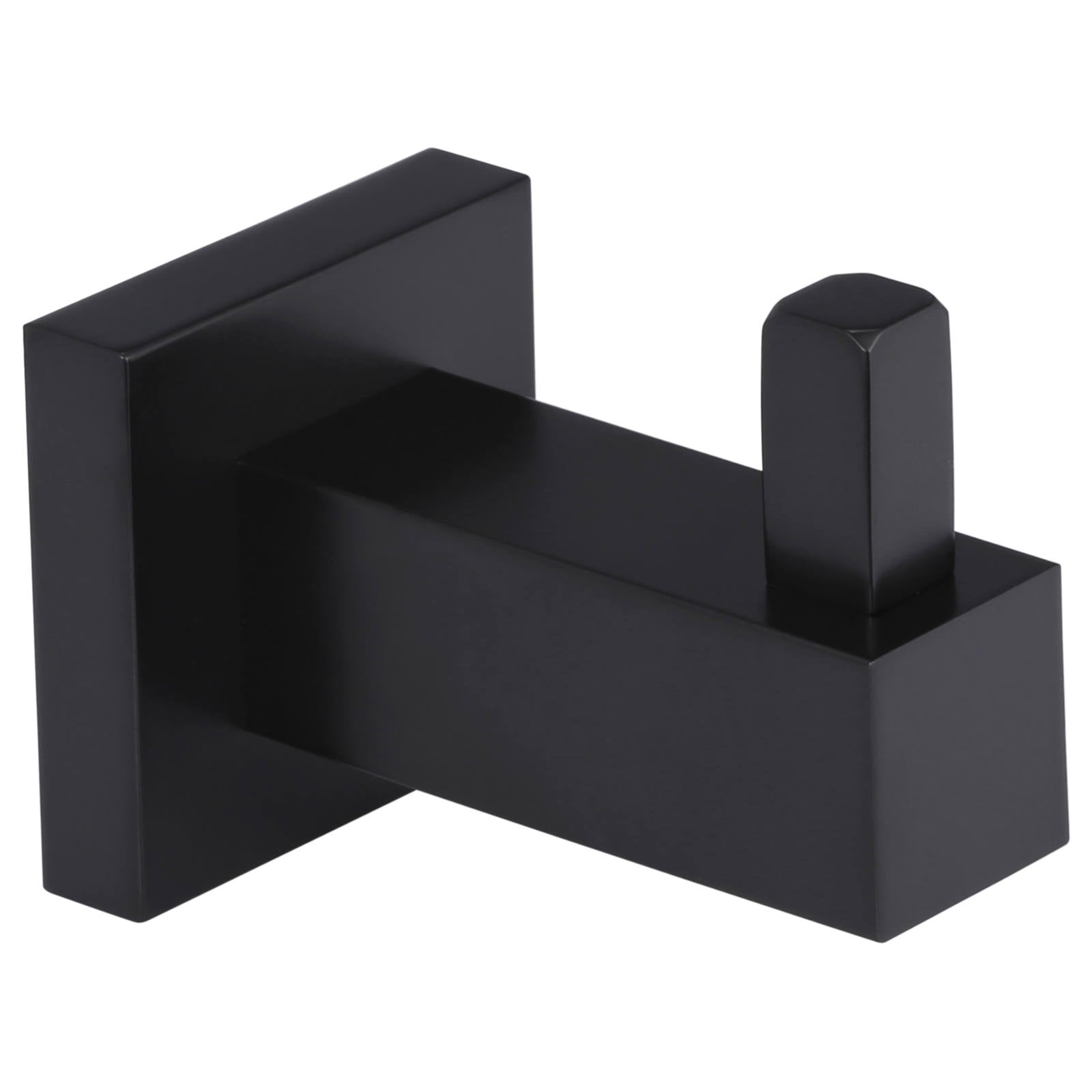 Square Robe Hook, Matte Black
