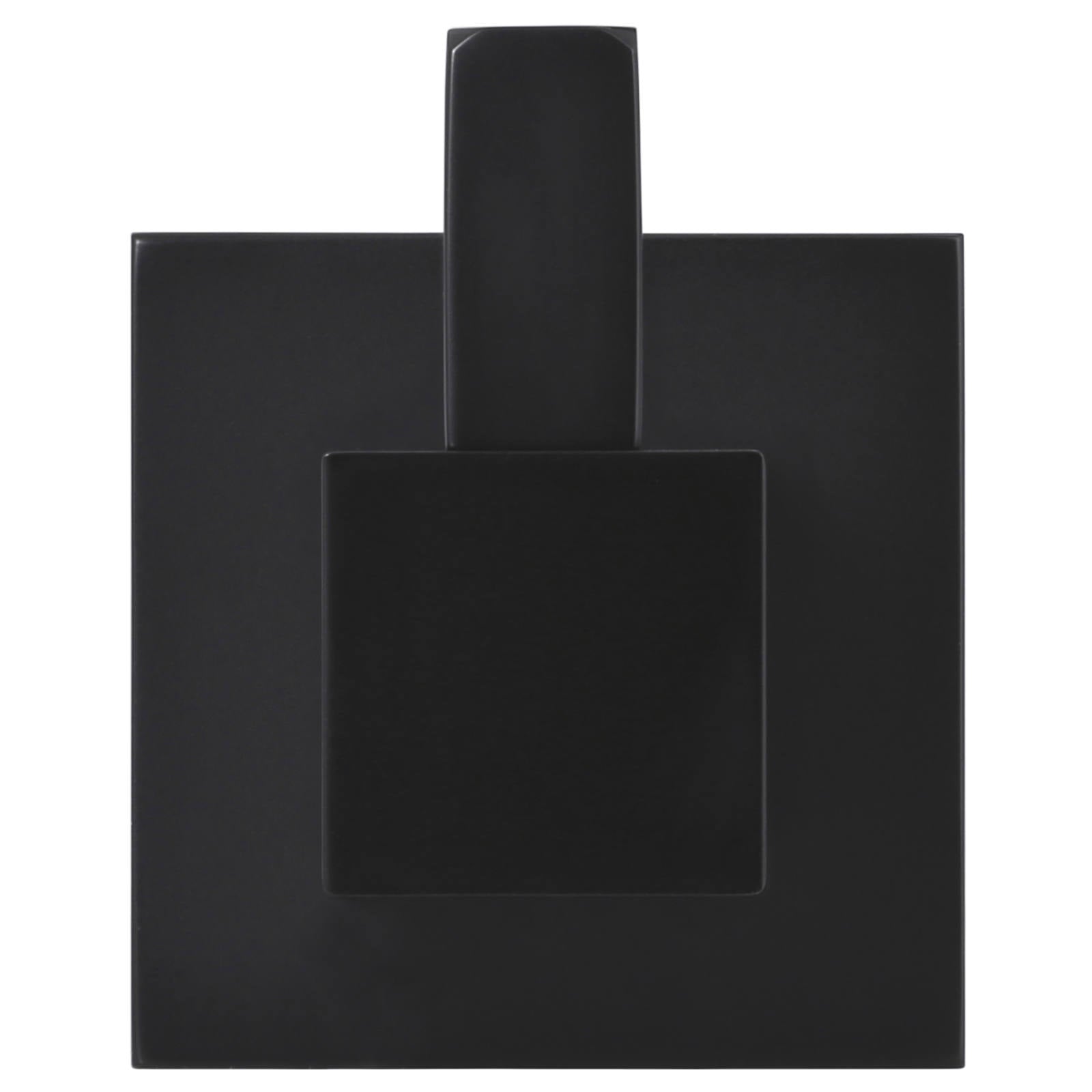 Square Robe Hook, Matte Black