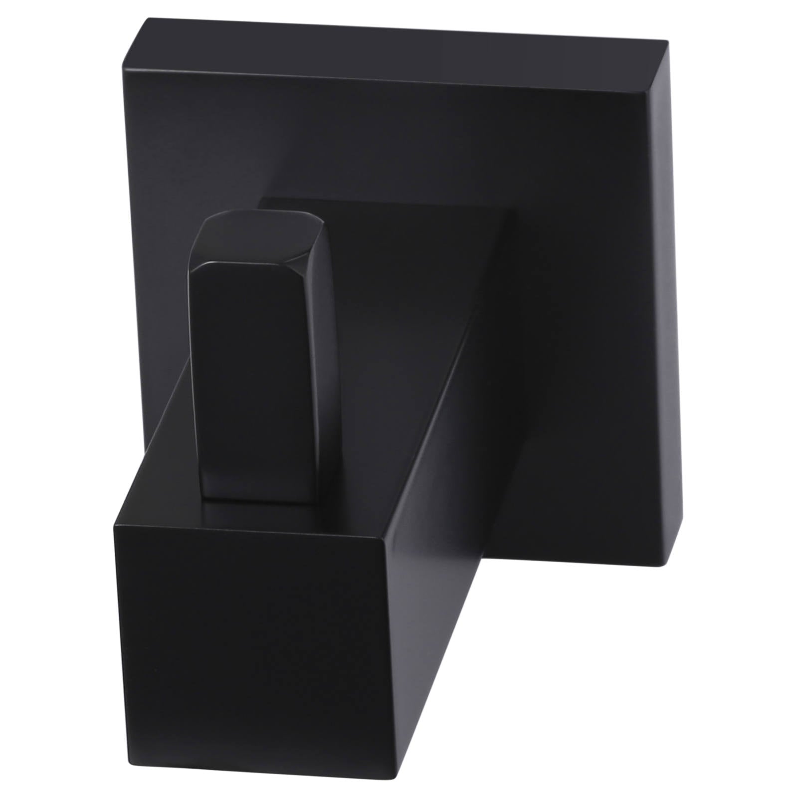 Square Robe Hook, Matte Black