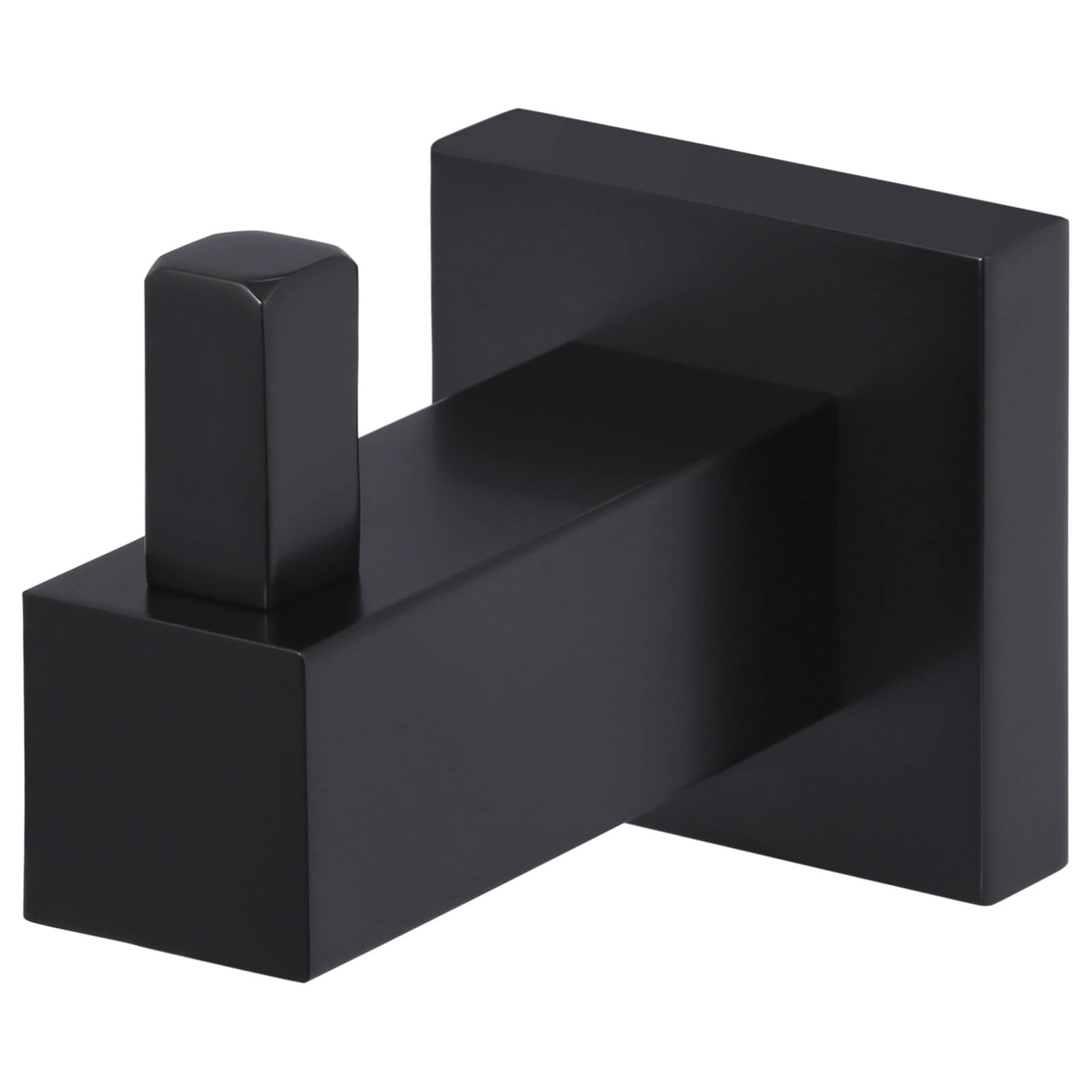 Square Robe Hook, Matte Black