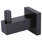Square Robe Hook, Matte Black