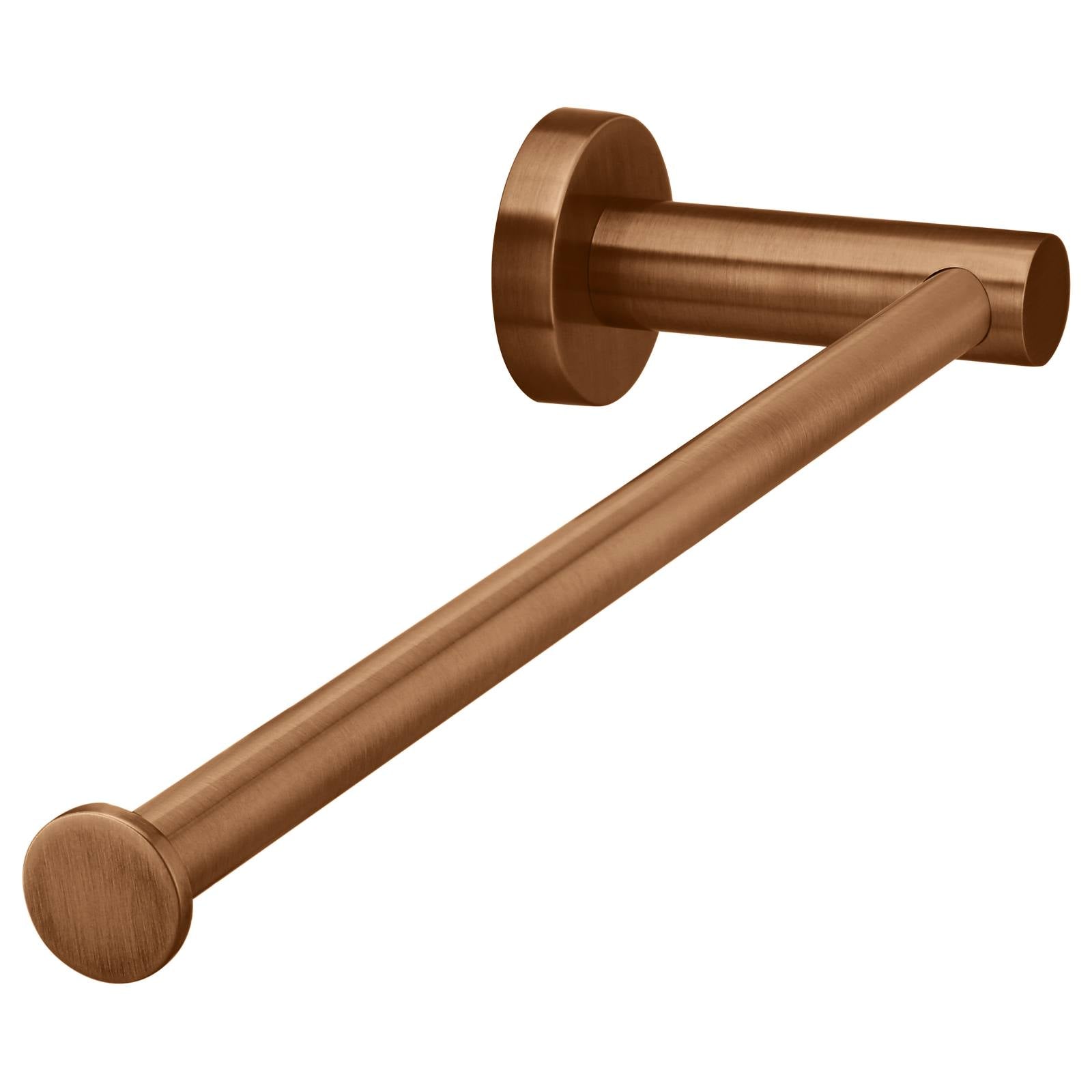 Round Guest Towel Rail, Lustre Bronze