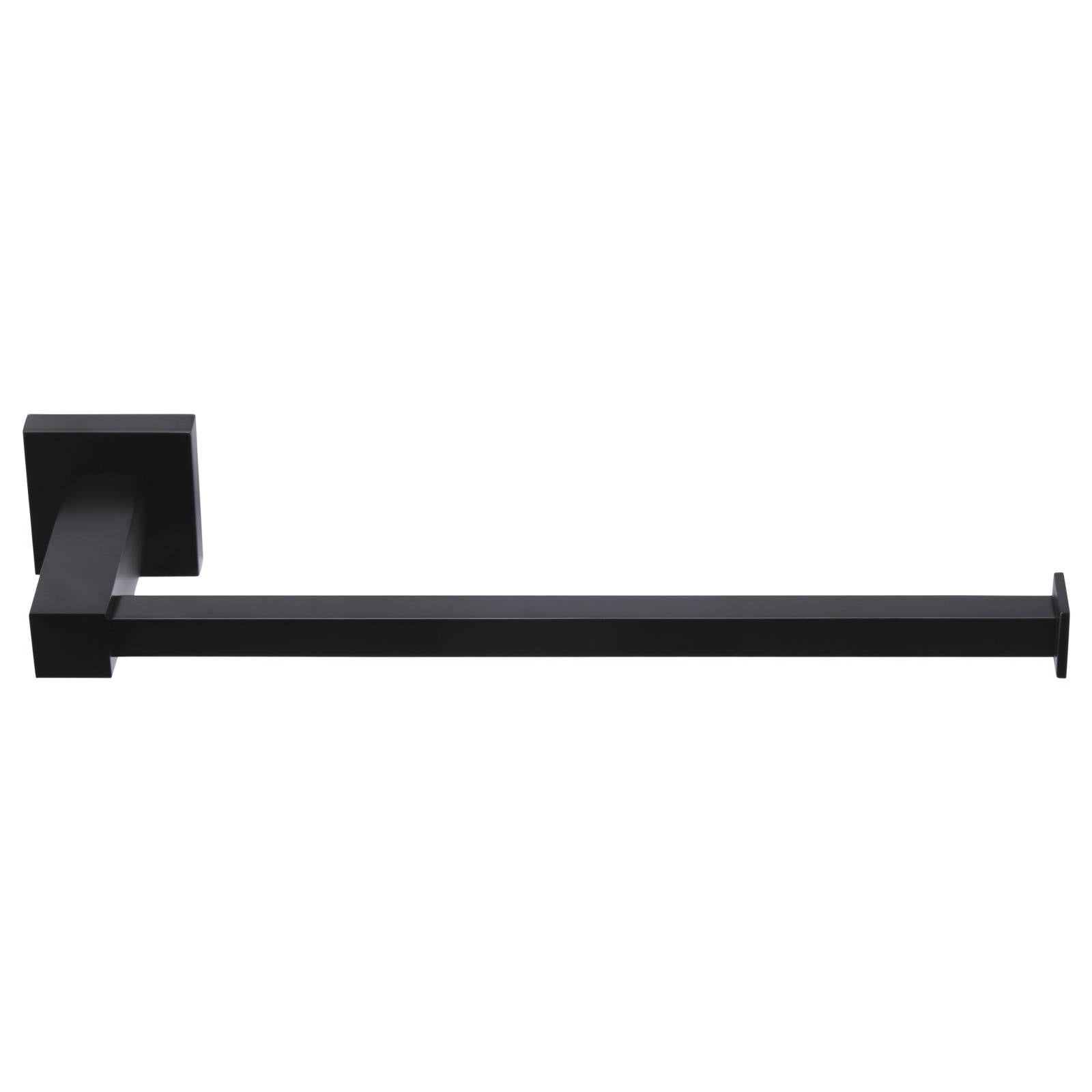 Square Guest Towel Rail, Matte Black