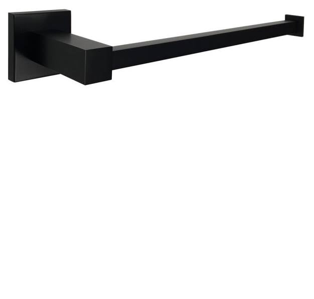 Square Guest Towel Rail, Matte Black