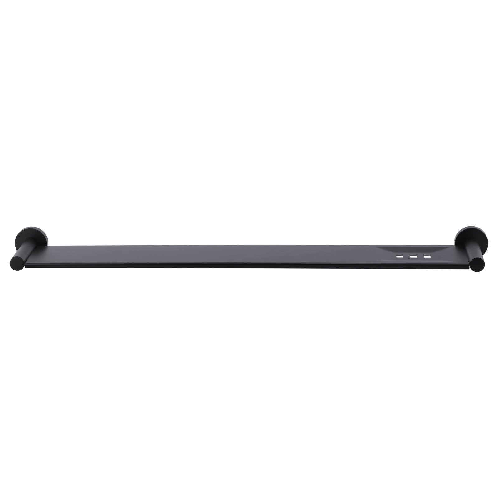 Round Bathroom Shelf, Matte Black