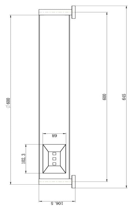 Round Bathroom Shelf, Matte Black