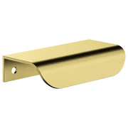 Oppen Edge-Pull 75mm Cabinet Handle, Tiger Bronze