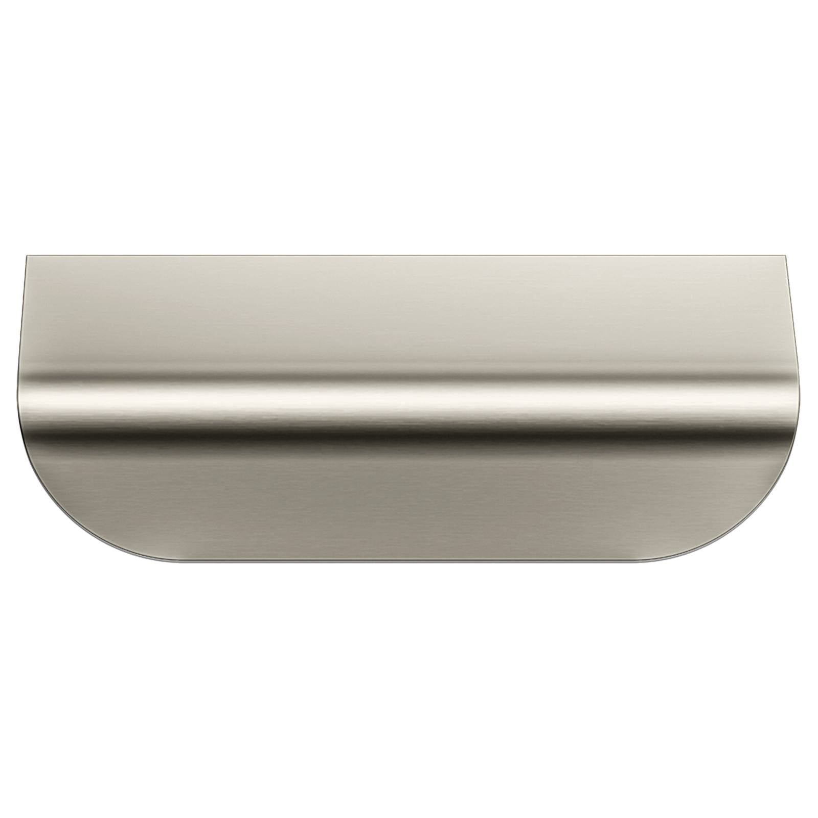 Oppen Edge-Pull 75mm Cabinet Handle, Brushed Nickel