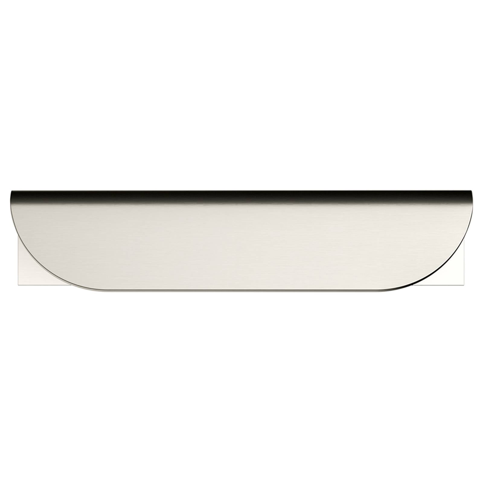 Oppen Edge-Pull 75mm Cabinet Handle, Brushed Nickel