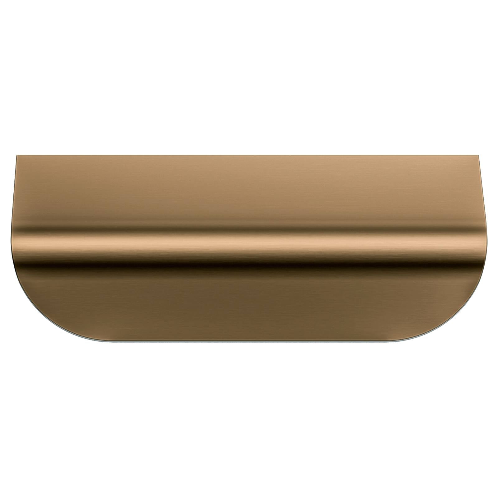 Oppen Edge-Pull 75mm Cabinet Handle, Lustre Bronze
