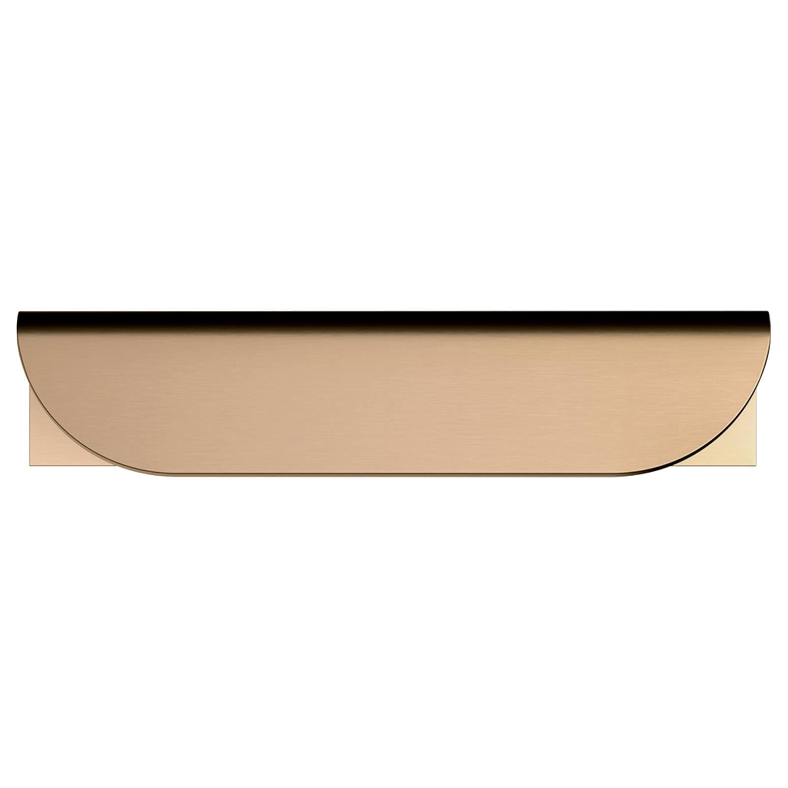 Oppen Edge-Pull 75mm Cabinet Handle, Lustre Bronze