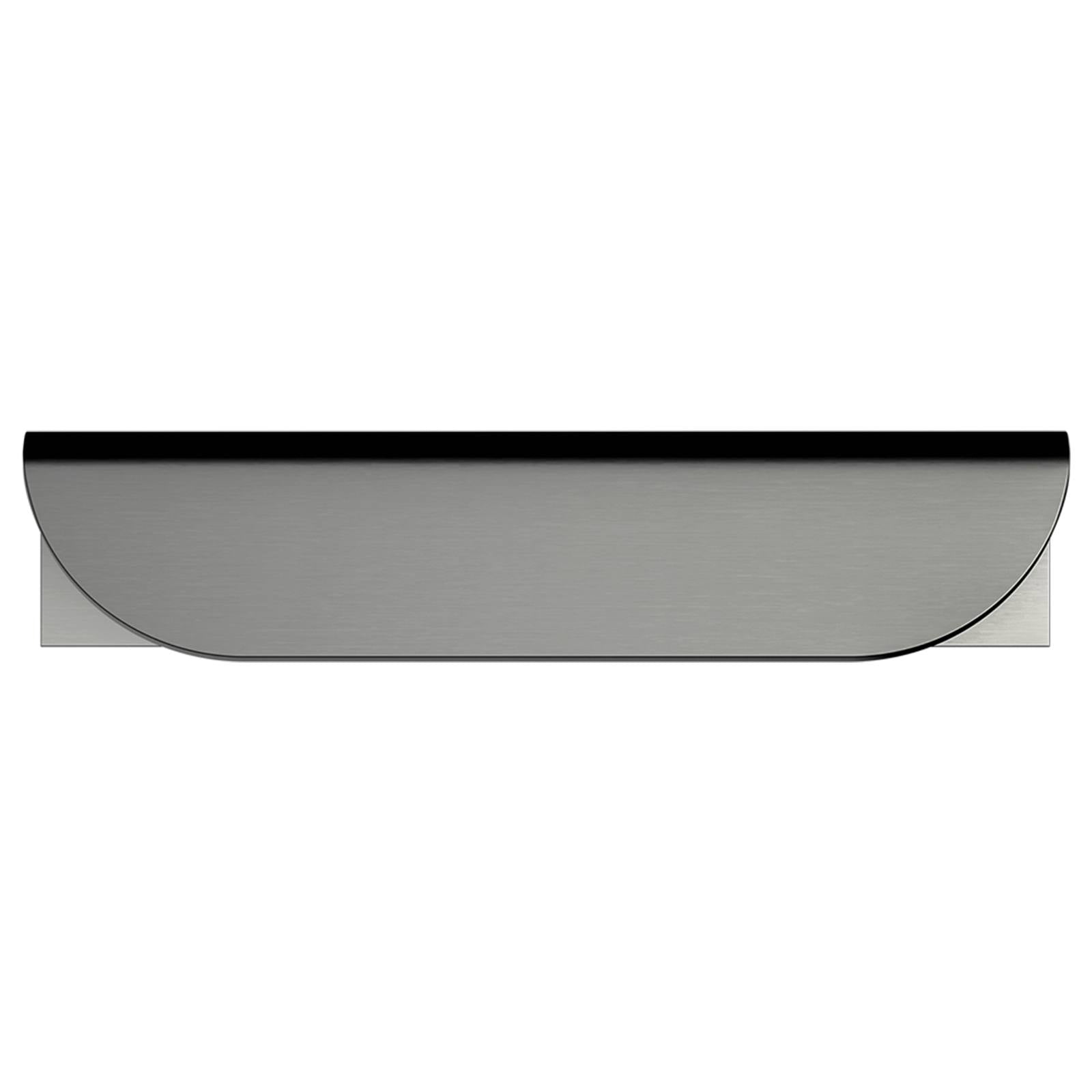 Oppen Edge-Pull 75mm Cabinet Handle, Shadow Gunmetal