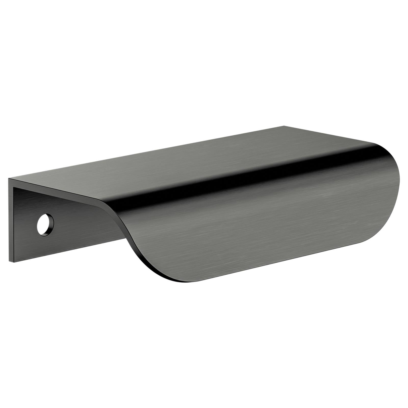Oppen Edge-Pull 75mm Cabinet Handle, Shadow Gunmetal