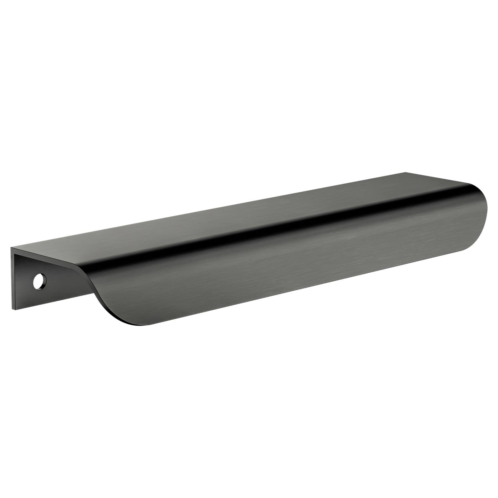 Oppen Edge-Pull 150mm Cabinet Handle, Shadow Gunmetal